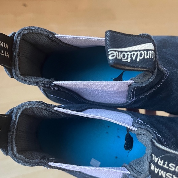 Blundstone Chelsea Navy Blue Suede  Boots Wms 6 - Picture 6 of 9